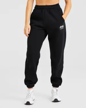 AYBL Sports Club Oversized Joggers - Black/White