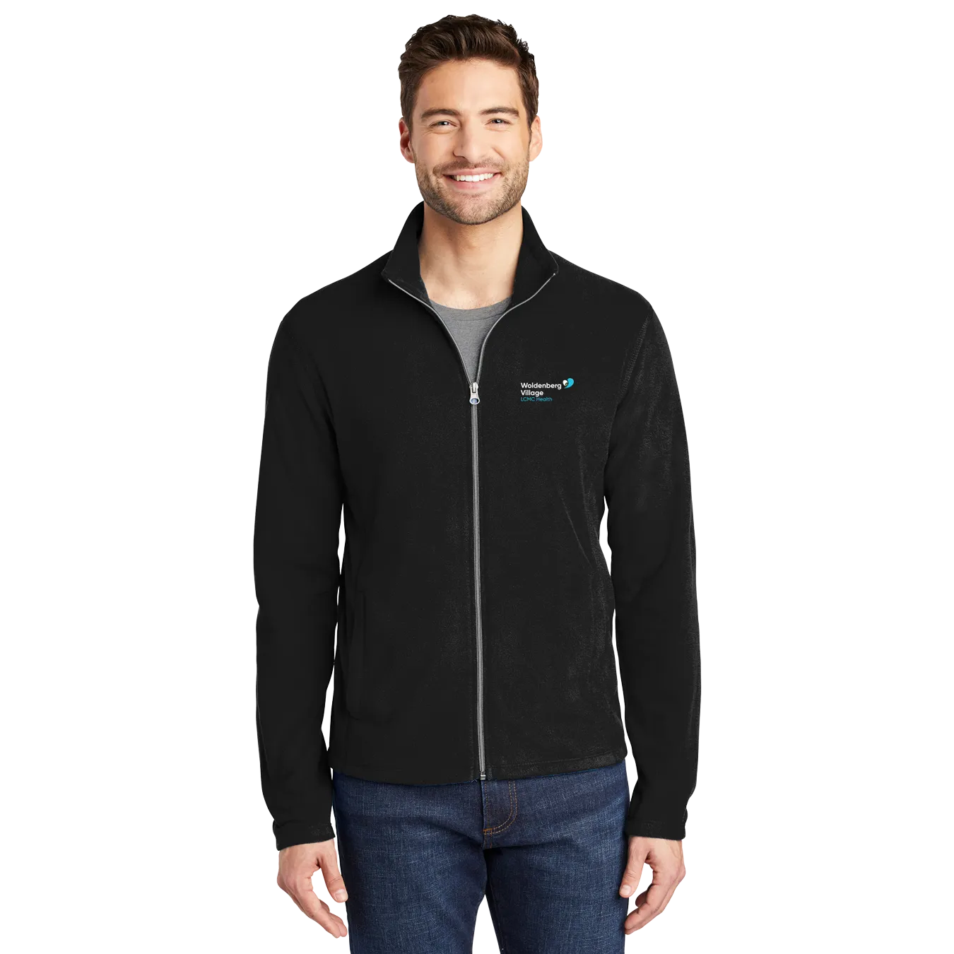 Close Out - Woldenberg Village Personal Item Men's Micro Fleece Jackets with Embroidered Logo