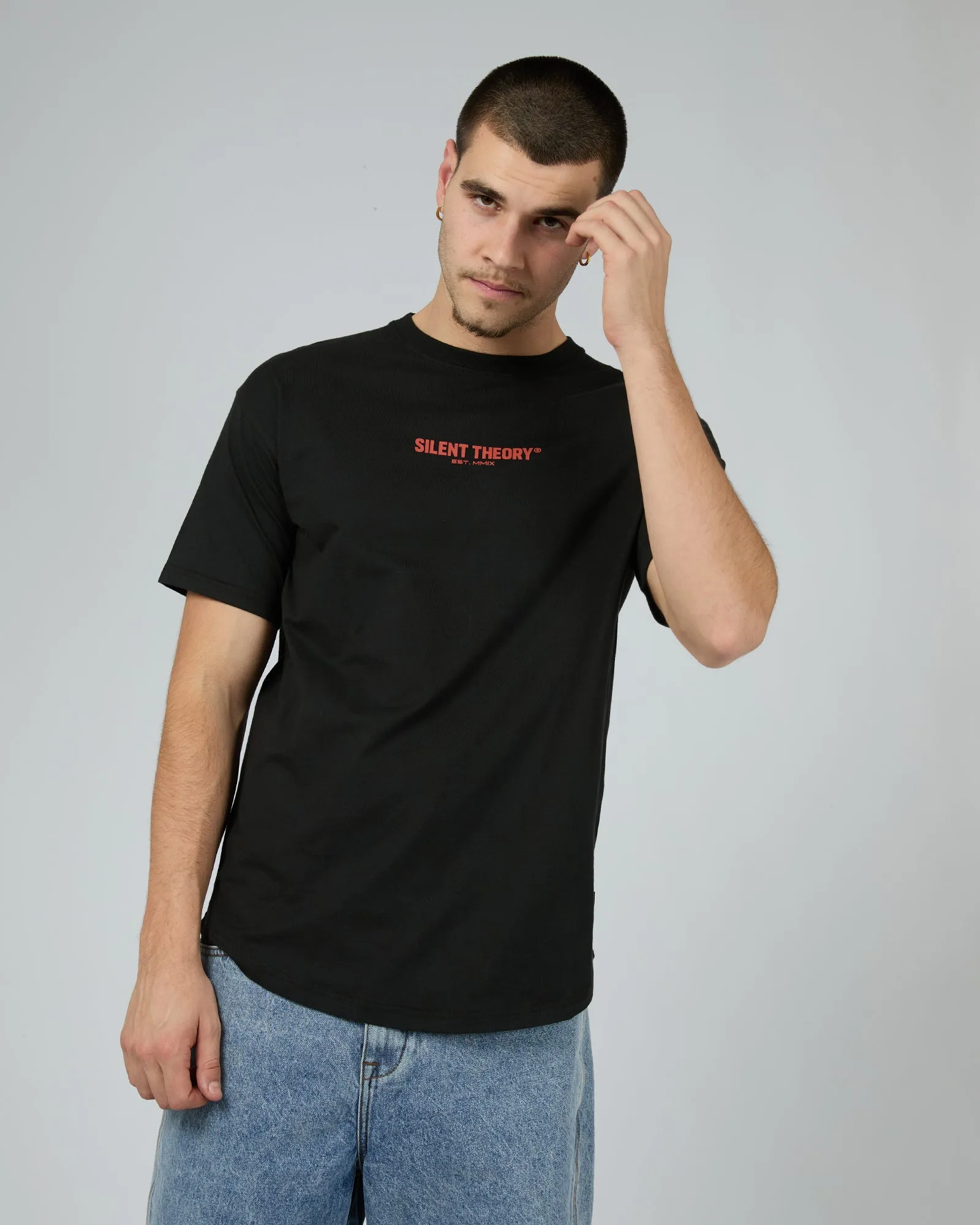 Defeat Tee Black