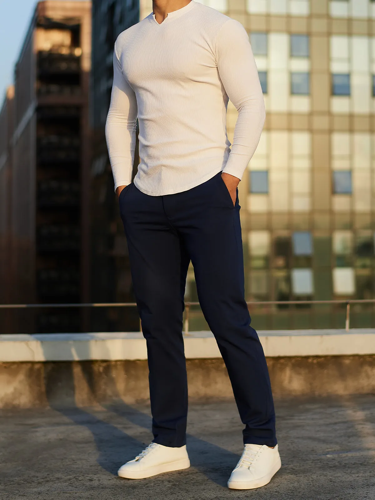 Everyday Stretch Non-Iron Cotton Chino Performance Pocket