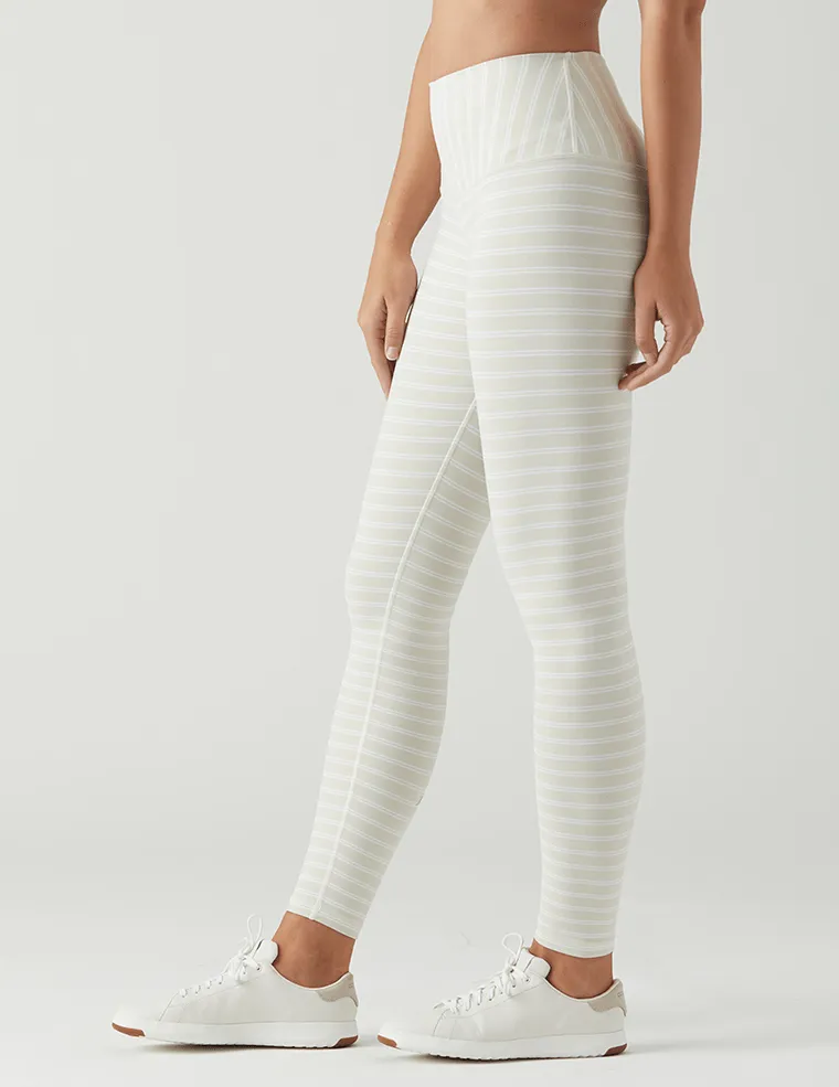 Glyder Sultry Legging - Creme/White Pinstripe