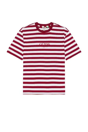 Guess Originals Simple Stripe T-Shirt in Autumn Spice Multi