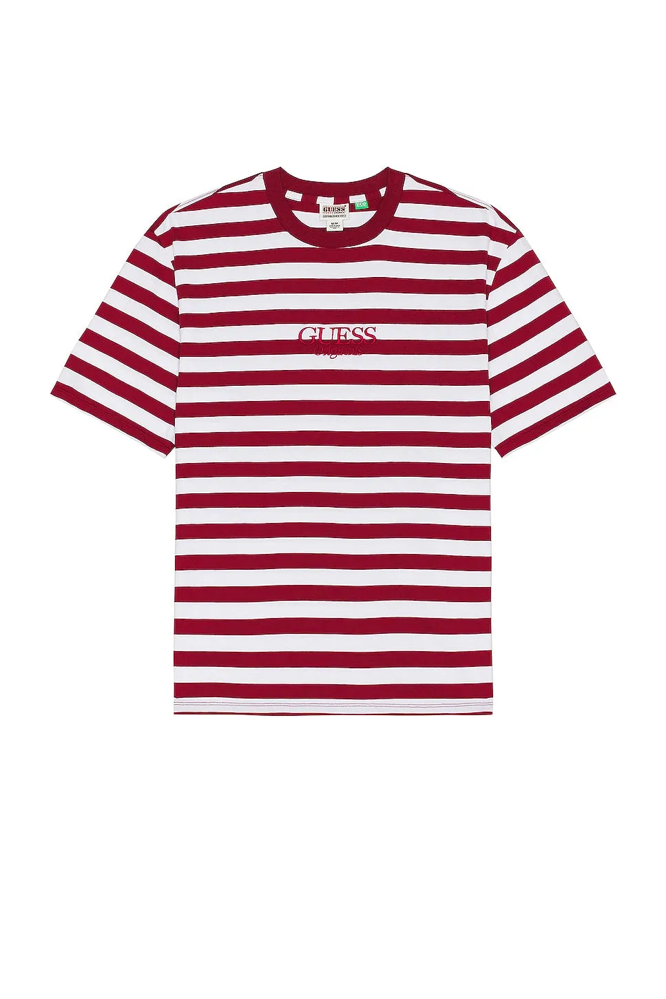 Guess Originals Simple Stripe T-Shirt in Autumn Spice Multi