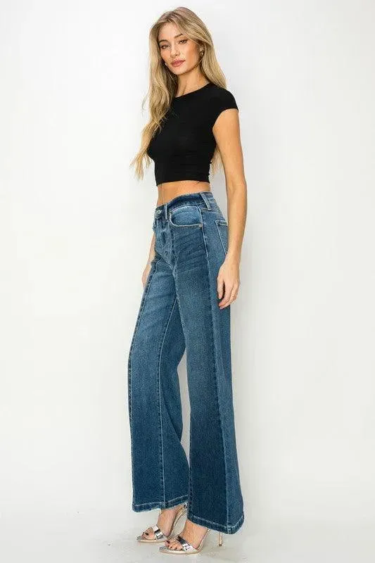 High Rise Relaxed Flare Jeans