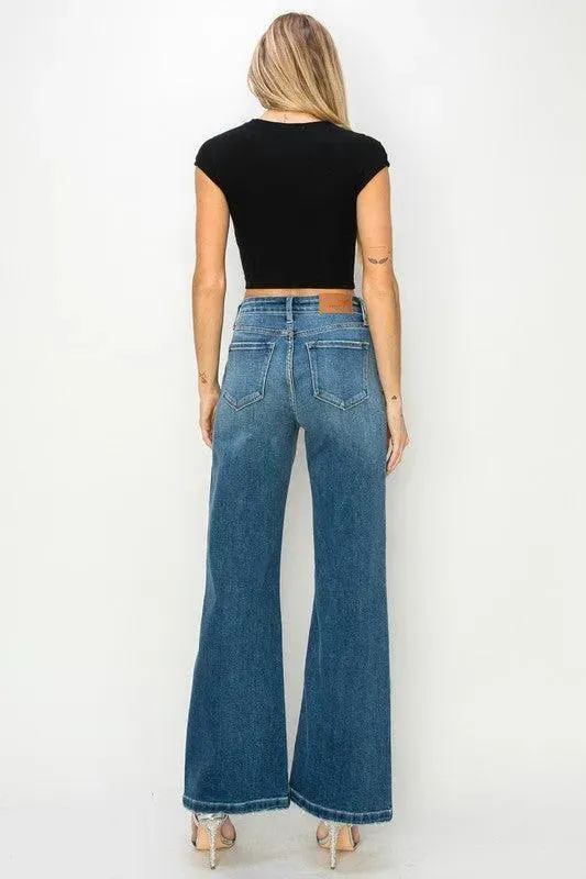 High Rise Relaxed Flare Jeans