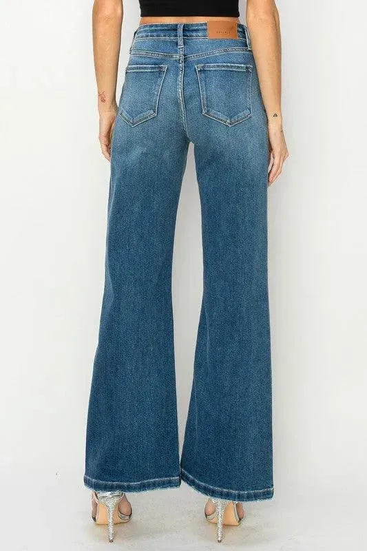 High Rise Relaxed Flare Jeans