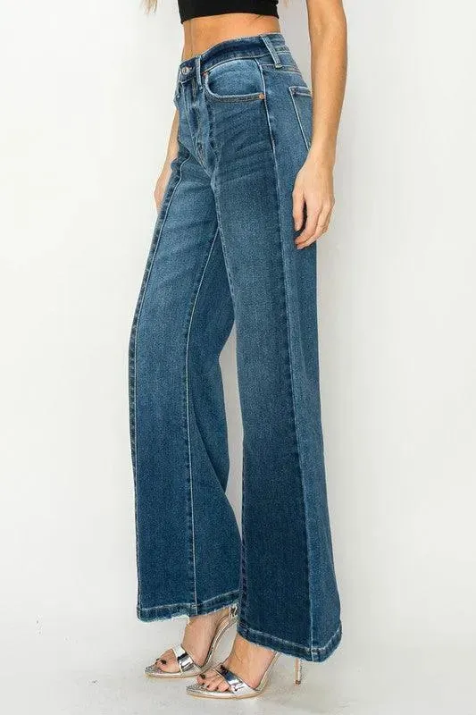 High Rise Relaxed Flare Jeans