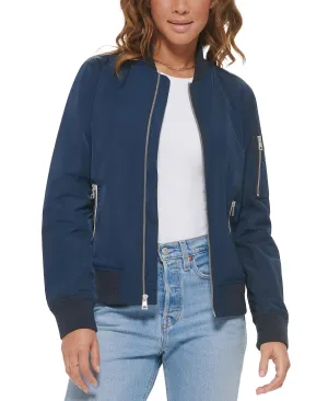 Levi's Women's Lightweight Zip Bomber, Navy Blue