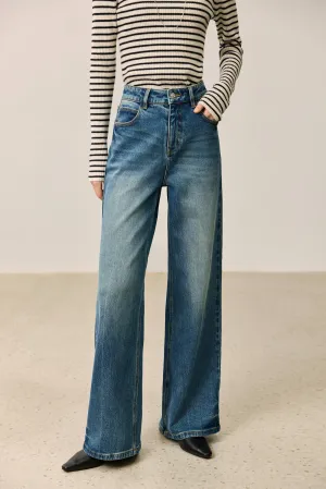 LILY Vintage Versatile Wide-Leg Jeans