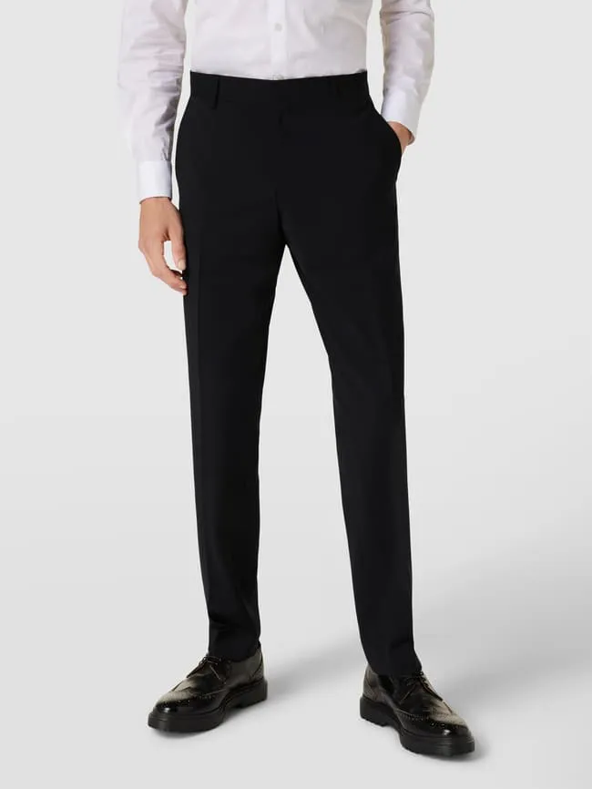 Model of fitted suit trousers "Genius" BOSS, black