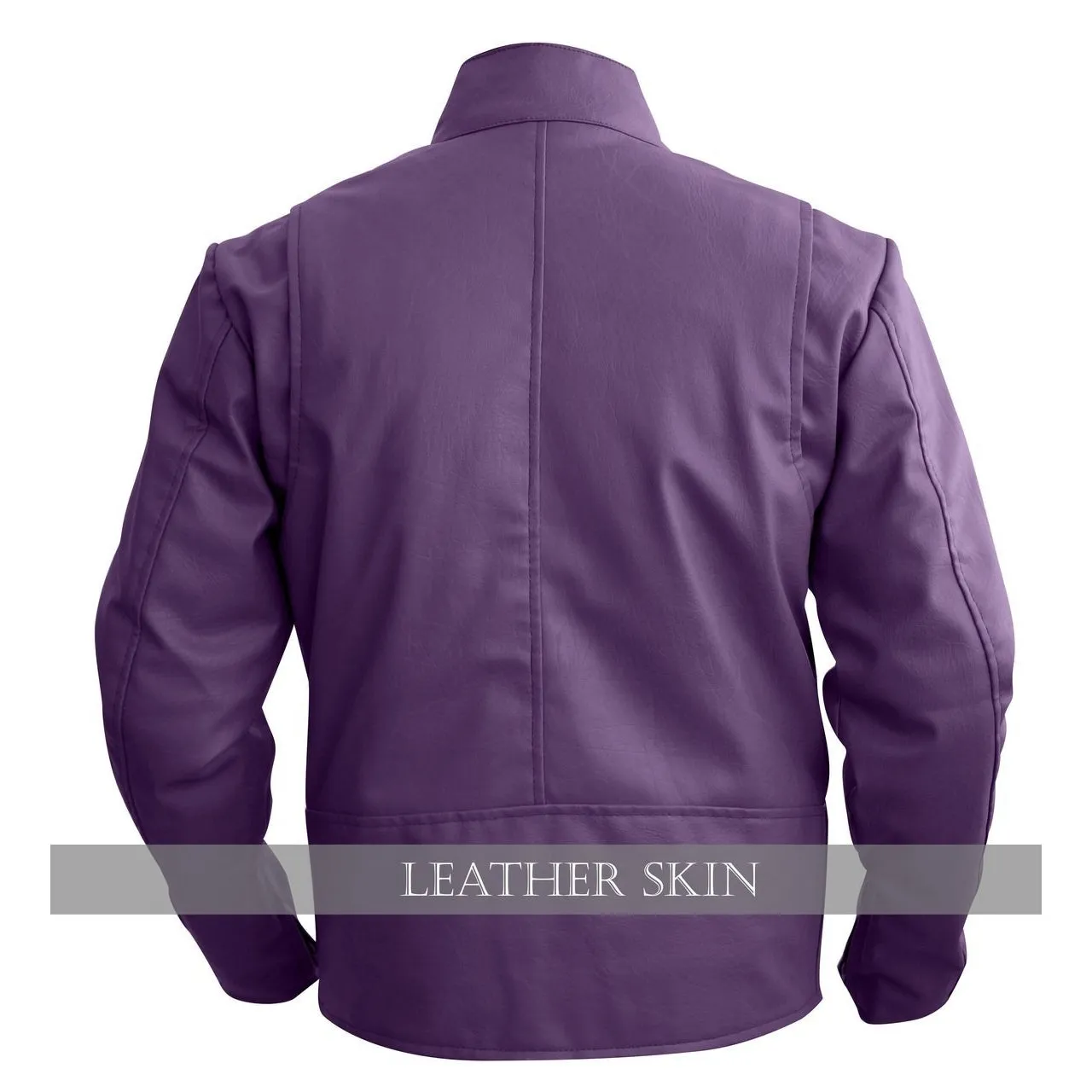 NWT Stylish Purple Men Stylish Synthetic  Leather Jacket