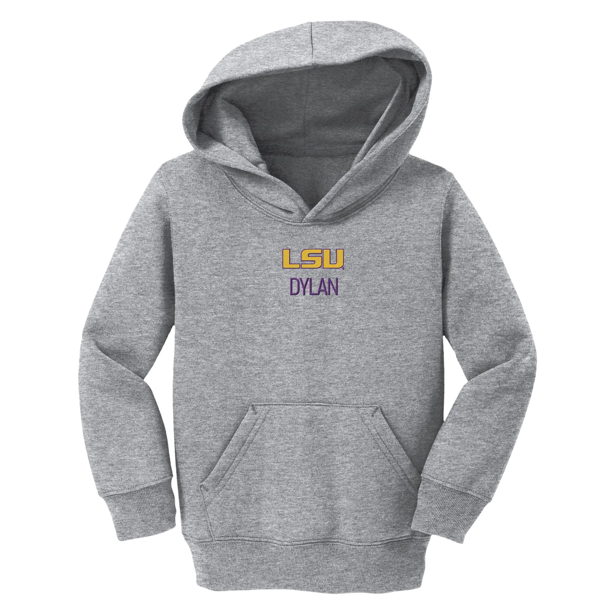 Personalized LSU Tigers Toddler Pullover Sweatshirt