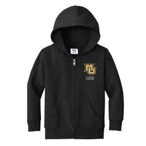 Personalized Marquette Golden Eagles Toddler Full-Zip Sweatshirt