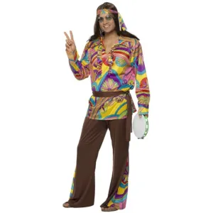 Psychedelic Hippie Man Costume