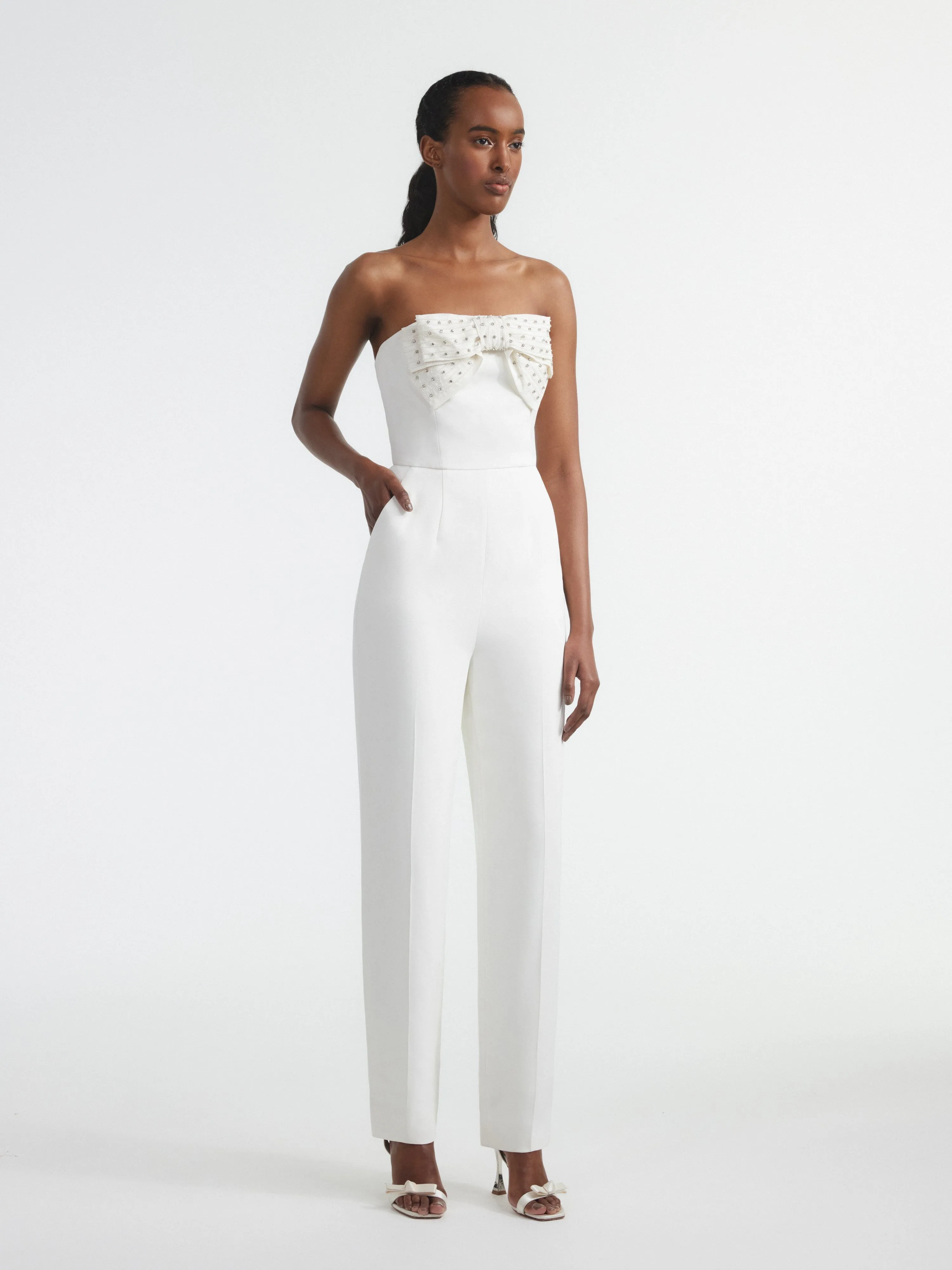 Sabine Jumpsuit in Ivory