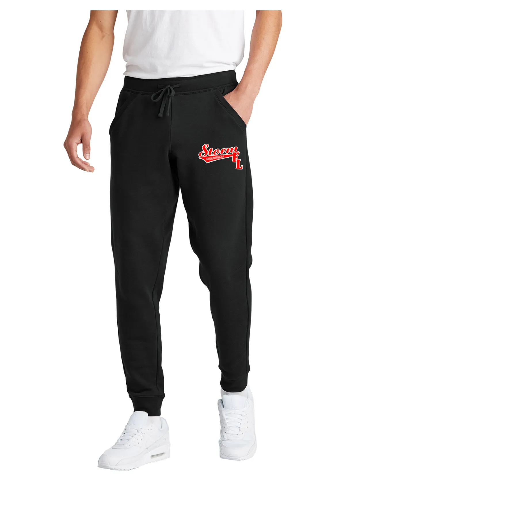 STORM JACKSONVILLE BLACK ADULT FLEECE JOGGERS WITH POCKETS