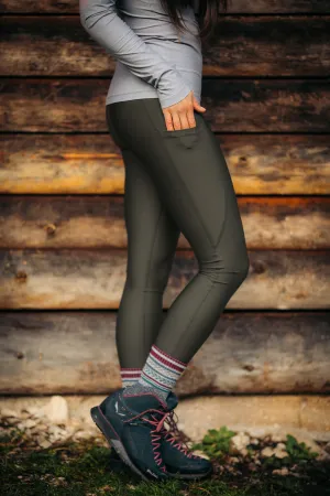 Summit Pocket Leggings Khaki