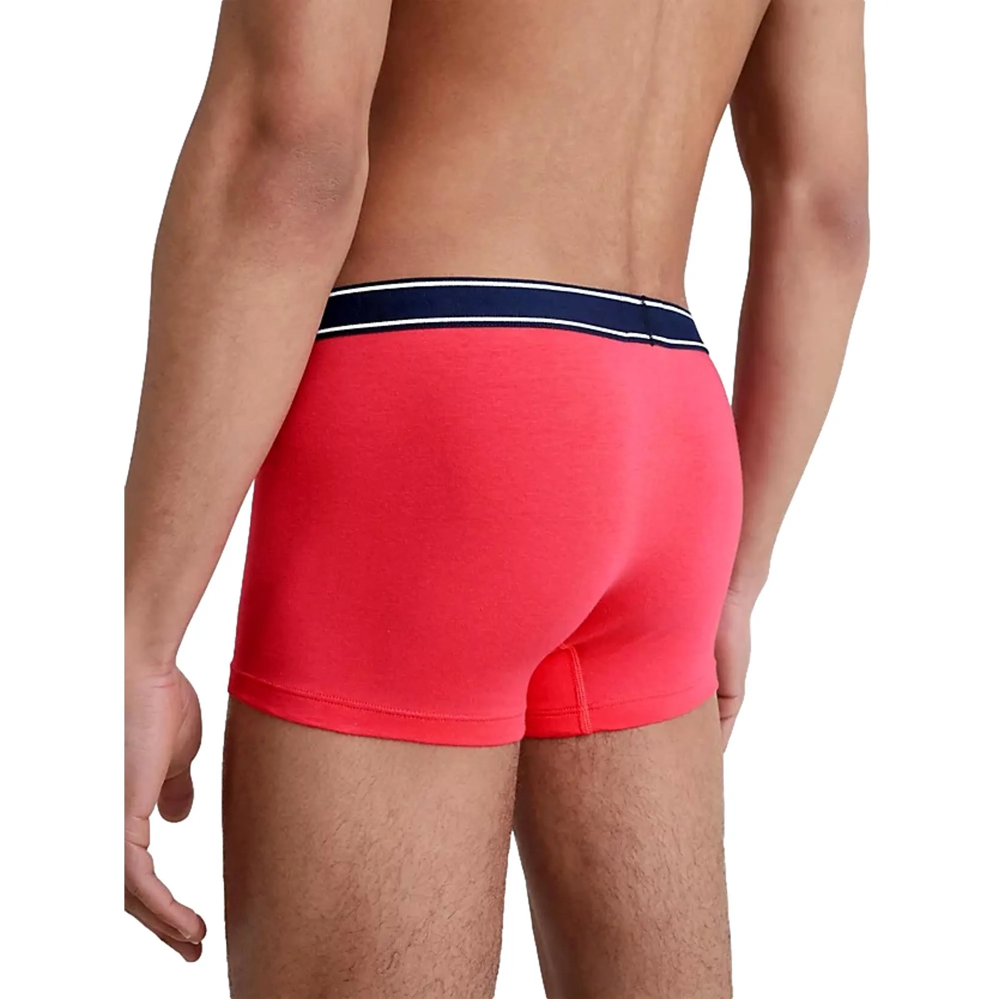 Tommy Hilfiger Tommy Jeans Essential Logo Waistband Trunks - Laser Pink