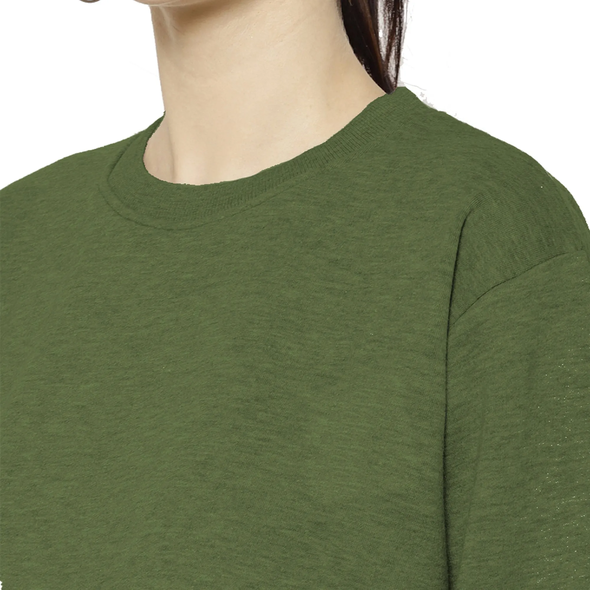 Vimal Jonney Fleece Round Neck Sweatshirt for Women